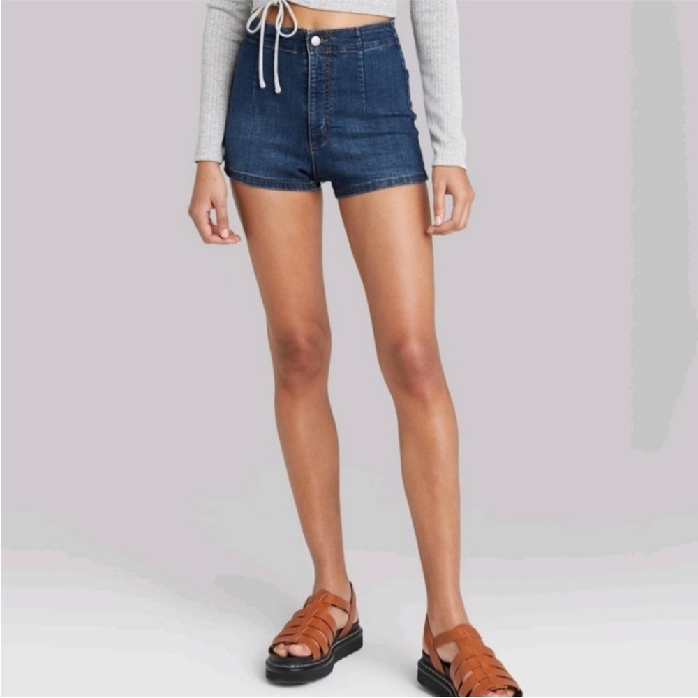 WILD FABLE Jean Shorts "Highest Rise Shorts" Responsible Style NWT Size 18 - Picture 2 of 10